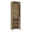 Forte Узкая витрина шириной 65 см Trondheim, дуб Artisan/черный дуб, TDHV712-C773 - Home Club, изображение 8