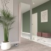 Forte Висока шафа для взуття з дзеркалом 50 см Calma, пісочний дуб, CMQD711S-D41F - Home Club, зображення 2