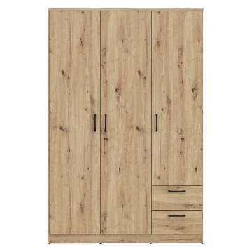 Forte Шкаф с полками и ящиками Niko, дуб Artisan, NIKS84-D78 - Home Club