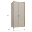 Forte Шафа 95 см Seravel Пісочний/Дуб Mauvella, SVLS821R-Q112 - Home Club, зображення 9