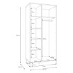 Forte Шафа 95 см Seravel Пісочний/Дуб Mauvella, SVLS821R-Q112 - Home Club, зображення 10