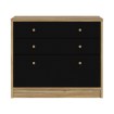 Forte Комода 90 см Baderna, дуб Mauvella / чорний, WQNK215-M715 - Home Club, зображення 2