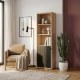 Forte Стелаж 60 см Auriquet «Дикий дуб, натуральний» / «Чорний», AUQR711L-Q362 - Home Club