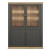 Forte Витрина 120 см Pontypool, дуб «Маувелла»/однотонный «Вольфрам-серый», PNTV512-Q243 - Home Club, изображение 4