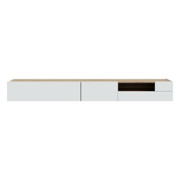 Forte Настенный шкаф для телевизора, 270 см, Lewisville, Secret Grey/Дуб Валенсия, LWSTH131-M829 - Home Club
