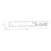 Forte Настенный шкаф для телевизора, 270 см, Lewisville, Secret Grey/Дуб Валенсия, LWSTH131-M829 - Home Club, изображение 9