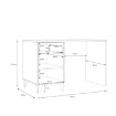 Forte Письменный стол в стиле лофт 120x60 см с ящиком и тумбой Lya, LYAB211-M687 - Home Club, изображение 5