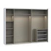 Forte Шкаф с раздвижными дверцами 270 см Sophistispace, белый, SSQS12411-120 - Home Club, изображение 3