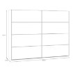 Forte Шкаф с раздвижными дверцами 270 см Sophistispace, белый, SSQS12411-120 - Home Club, изображение 4