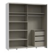 Forte Розсувна шафа 170 см Schach&matt, біла, SHMS82231-120 - Home Club, зображення 6