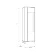 Forte Узкая витрина 60 см Hayato, черный/альпийская ель, HYTV711L-M215 - Home Club, изображение 4