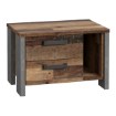 Forte Прикроватный столик 60 см с ящиками Clif Old – Wood Vintage/Beton, CLFK021-C546 - Home Club, изображение 4