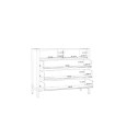Forte Комода 110 см Oriental Tree Дуб Bartex/Чорний Hdf, HUDK212-M524 - Home Club, зображення 5