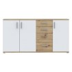 Forte Комода 160 см Net 106 Білий/Дуб Artisan, IKLK241-C830 - Home Club, зображення 2