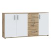 Forte Комода 160 см Net 106 Білий/Дуб Artisan, IKLK241-C830 - Home Club, зображення 3