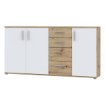 Forte Комода 160 см Net 106 Білий/Дуб Artisan, IKLK241-C830 - Home Club, зображення 5