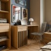 Forte Письмовий стіл 130 см Arank, дуб «Маувелла»/чорний, AXKB221L-M635 - Home Club