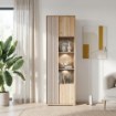 Forte Витрина 65 см Arank «Песочный»/«Дуб Маувелла», AXKV821L-M802 - Home Club, изображение 2