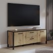 Forte Шкафчик 140 см Kirikus «Дуб Artisan»/«Чёрный матовый», KUST133-C934 - Home Club