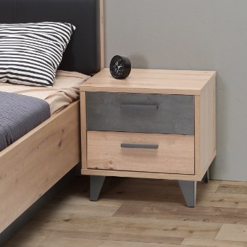 Forte Шафка 50 см Raven Дуб Artisan/Бетон темно-сірий, RVXK021-C772 - Home Club