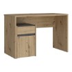 Forte Письменный стол 110x55 см с ящиком и тумбой Modultrick, дуб Artisan/графит, MDUB111-C827 - Home Club, изображение 4