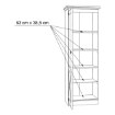 Forte Узкая витрина шириной 70 см Encanto, белая сосна, ENCV712L-S13 - Home Club, изображение 5