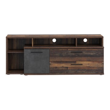 Forte Тв-тумба в стиле винтаж-лофт, 160 см, Jacky Old – Wood Vintage/Beton, JCKT135L-C754 - Home Club