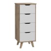 Forte Комода 45 см Vankka «Дубова дошка» / Білий, VNKK311-L25 - Home Club
