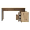 Forte Письмовий стіл 120 см Archbox, дуб Artisan/чорний, T2KB231L-M625 - Home Club, зображення 3