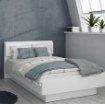 Forte Подростковая кровать 120x200 см Snow, белая, SNWL222-C50 - Home Club