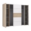 Forte Шкаф 270 см Narago, дуб «Сонома»/белый, NRGS82511-Q45 - Home Club, изображение 5