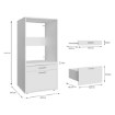 Forte Шафка 67 см Washcab, білий, універсальний, WCBA142-Z12M - Home Club, зображення 7