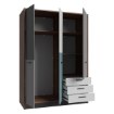 Forte Шафа 145 см Raven Uni Вольфрам Сірий/Білий/Чорний/Східно-зелений, RVXS836-N41 - Home Club, зображення 2