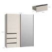 Forte Шафа 170 см Winn 2, пісочний, W2QS8233S-U60 - Home Club, зображення 8