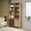 Forte Стелаж 105 см Jytana, дуб «Маувелла»/чорний, JTNR723-M635 - Home Club