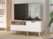 Forte Тумба під телевізор 125 см Vankka, дубова дошка/білий, VNKT121R-L25 - Home Club