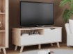 Forte Тумба під телевізор 125 см Vankka, дубова дошка/білий, VNKT121R-L25 - Home Club, зображення 3