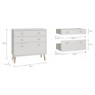 Forte Комод 90 см Harllson, білий, HLTK211EC-Z12A - Home Club, зображення 7