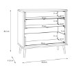 Forte Комод 90 см Harllson, білий, HLTK211EC-Z12A - Home Club, зображення 8