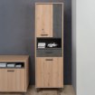 Forte Стелаж 60 см Raven, дуб Artisan/бетон темно-сірий, RVXS715-C772 - Home Club