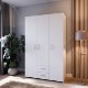 Forte Шкаф шириной 120 см с ящиками Econobox, белый, ECBS832-120 - Home Club