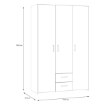 Forte Шкаф шириной 120 см с ящиками Econobox, белый, ECBS832-120 - Home Club, изображение 6