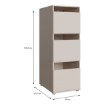 Forte Шафка 50 см Washcab, пісочно-бежевий, WCWM142-U71S - Home Club, зображення 7