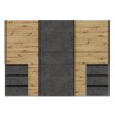 Forte Шкаф-купе 270 см с ящиками Winn 2, дуб Artisan/бетон, W2QS13331-C752 - Home Club, изображение 2