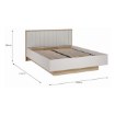 Forte Каркас 170 см Seravel, пісочний/дуб Mauvella, SVLL1161B-Q112 - Home Club, зображення 10