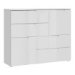 Forte Комод 115 см Sapporo, белый/белый глянцевый, SNNK325-V29 - Home Club, изображение 4