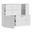 Forte Комод 115 см Sapporo, белый/белый глянцевый, SNNK325-V29 - Home Club, изображение 5