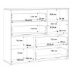 Forte Комод 115 см Sapporo, белый/белый глянцевый, SNNK325-V29 - Home Club, изображение 7