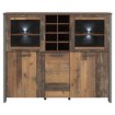 Forte Низкая витрина высотой 150 см Clif Old – Wood Vintage/Бетон, CLFV331-C546 - Home Club, изображение 3