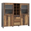 Forte Низкая витрина высотой 150 см Clif Old – Wood Vintage/Бетон, CLFV331-C546 - Home Club, изображение 4